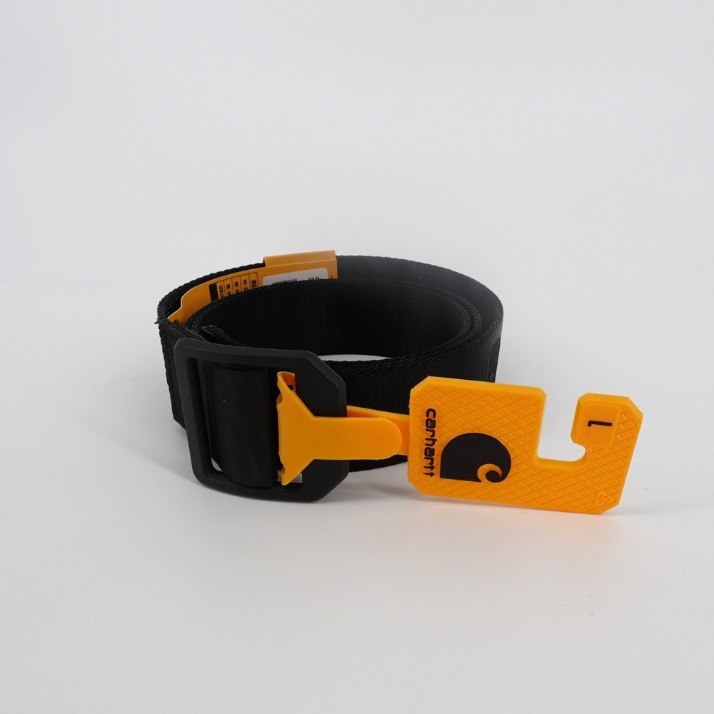 Carhartt Mens‎ Nylon Webbing Ladder Lock Belt Black Large Utility New